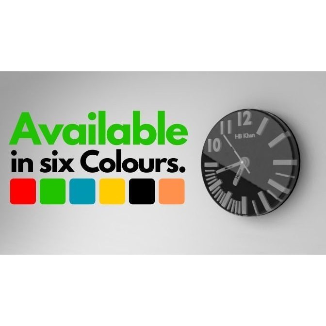 Modern Wall Clock 3D Model – Low Poly Minimalist Design, FBX, OBJ - View 5