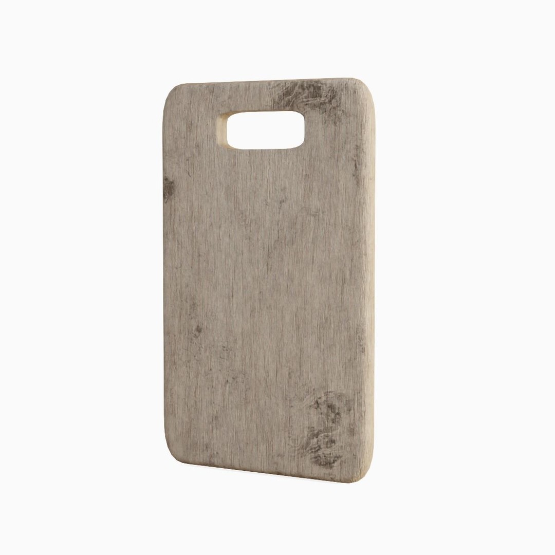 Cutting Board 3D Model – Low Poly Game Asset, PBR Textures, Blender - View 5