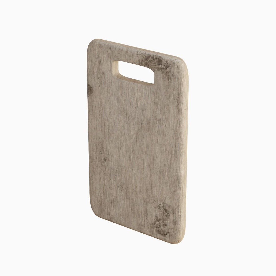 Cutting Board 3D Model – Low Poly Game Asset, PBR Textures, Blender - View 7