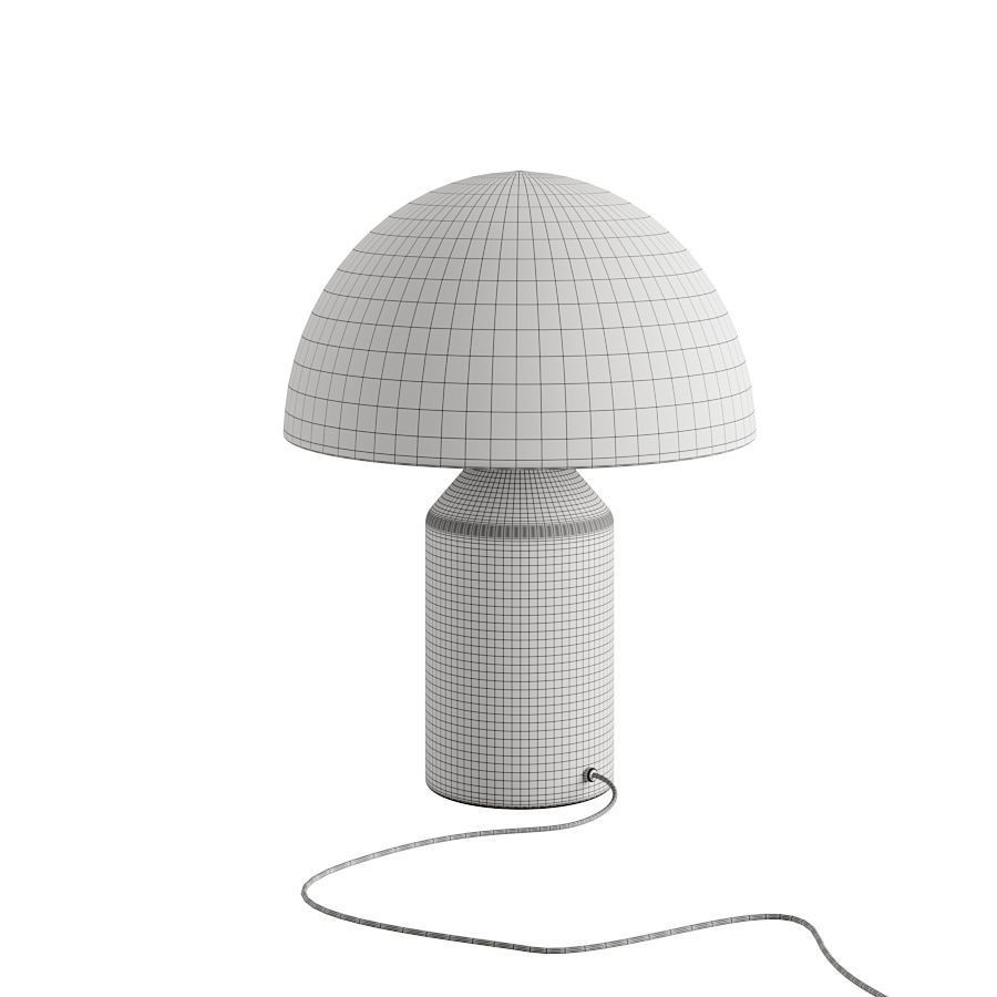 Table Lamp 3D Model – Modern Vintage Design with PBR Textures, FBX