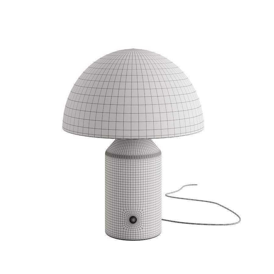 Table Lamp 3D Model – Modern Vintage Design with PBR Textures, FBX - View 6