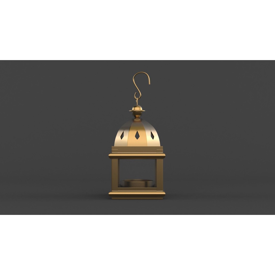 Candle Holder 3D Model – Realistic Decoration Asset, FBX/OBJ - View 6