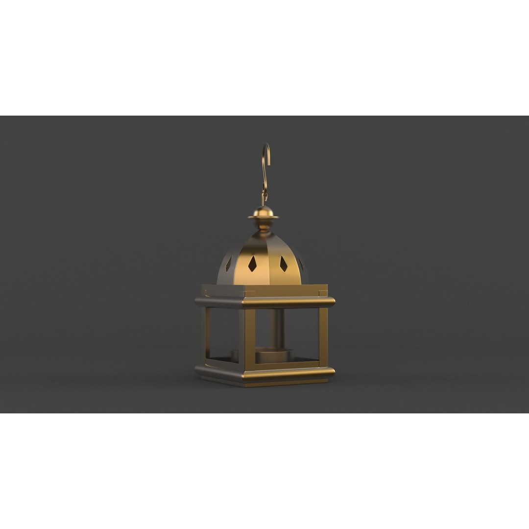 Candle Holder 3D Model – Realistic Decoration Asset, FBX/OBJ - View 8