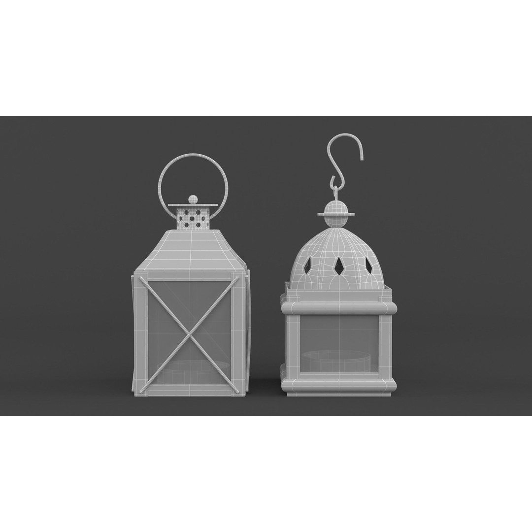 Candle Holder 3D Model – Realistic Decoration Asset, FBX/OBJ - View 9