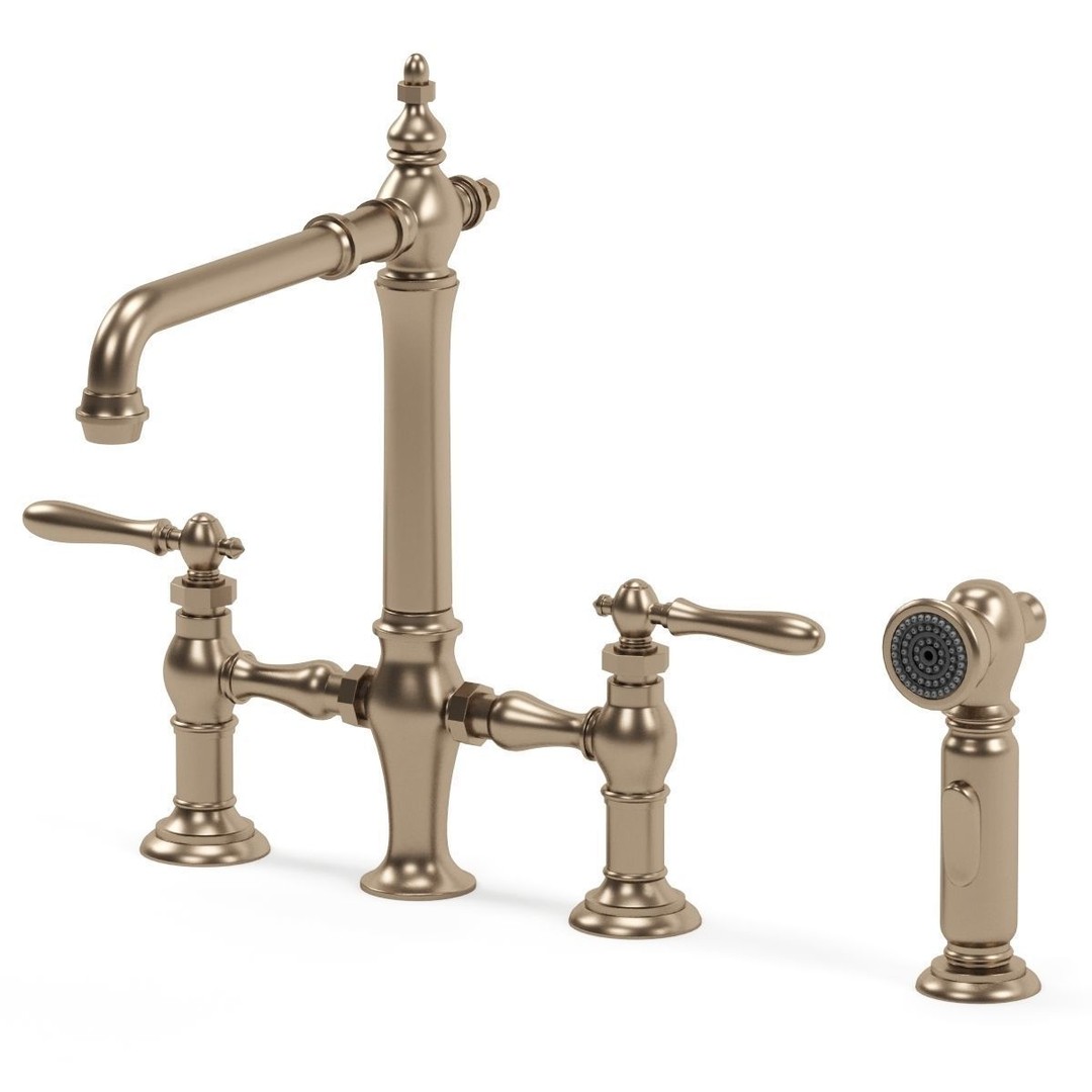 Kohler Kitchen Faucet 3D Model – Classic Style, PBR Textures, FBX