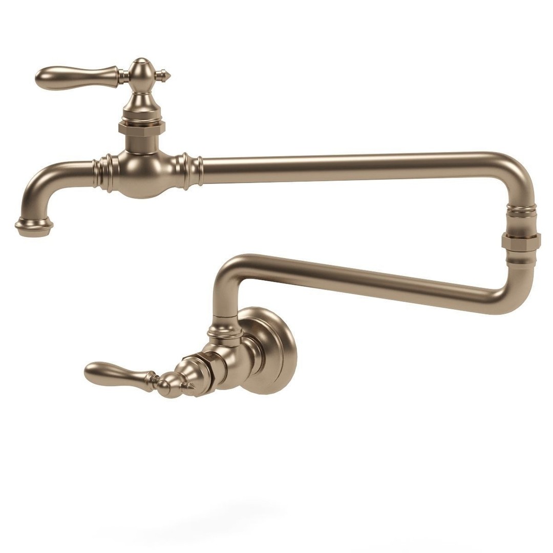 Kohler Kitchen Faucet 3D Model – Classic Style, PBR Textures, FBX - View 13