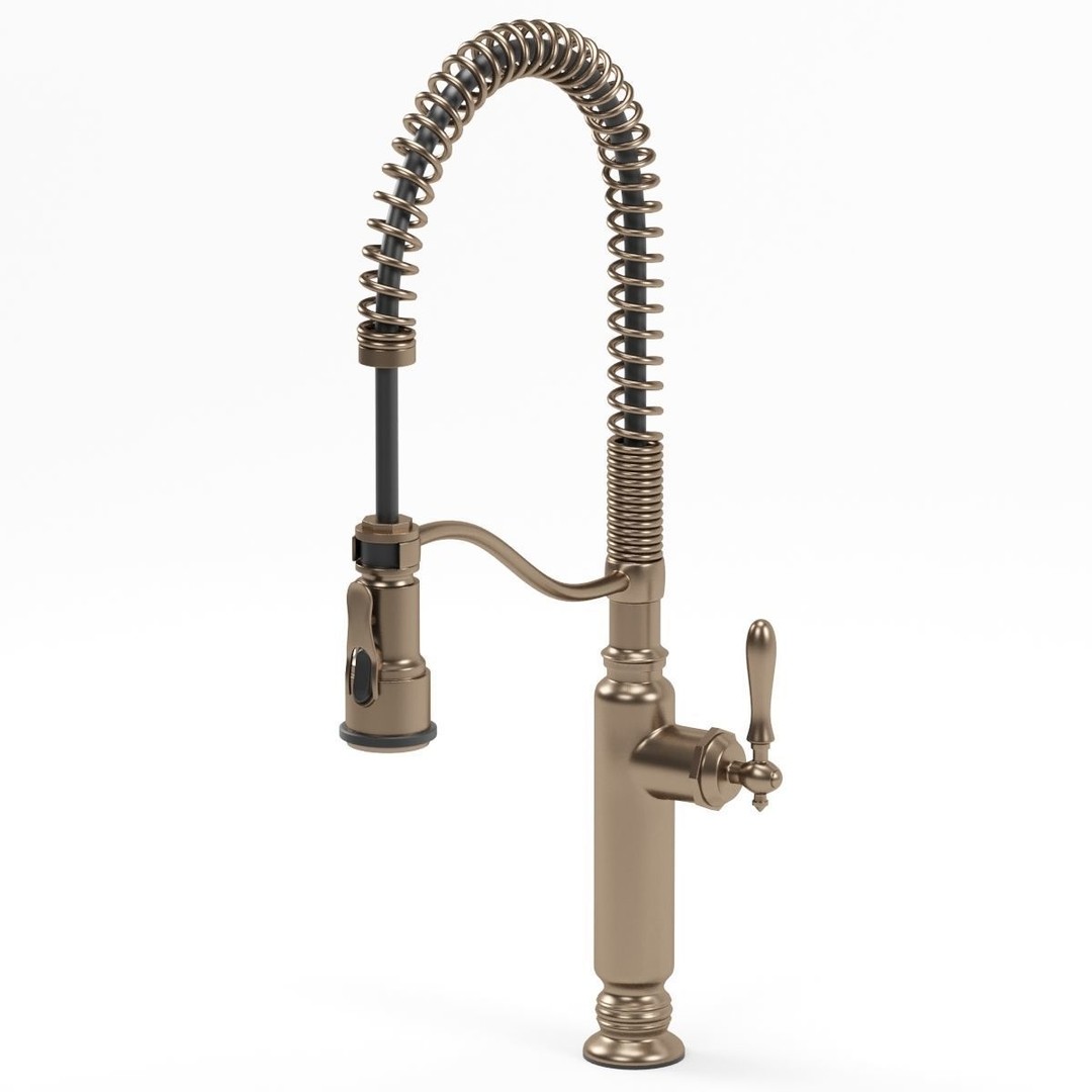 Kohler Kitchen Faucet 3D Model – Classic Style, PBR Textures, FBX - View 9