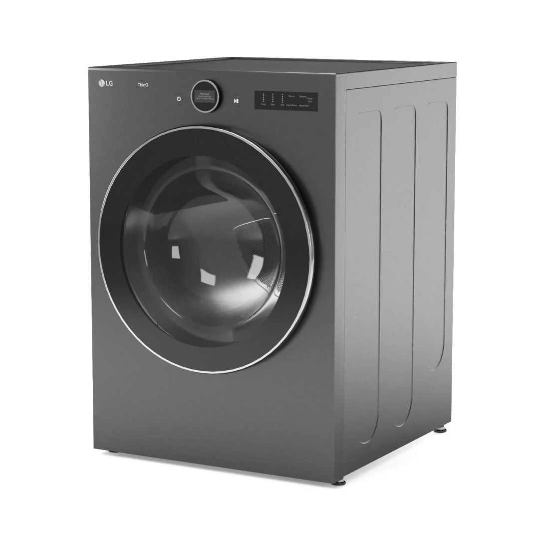 LG Dryer 3D Model – High Poly Appliance for Archviz, OBJ, FBX - View 2