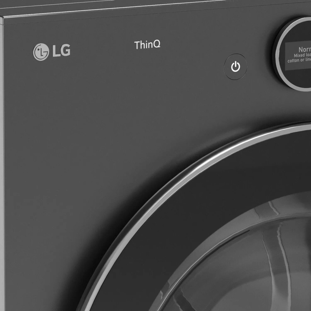 LG Dryer 3D Model – High Poly Appliance for Archviz, OBJ, FBX - View 4