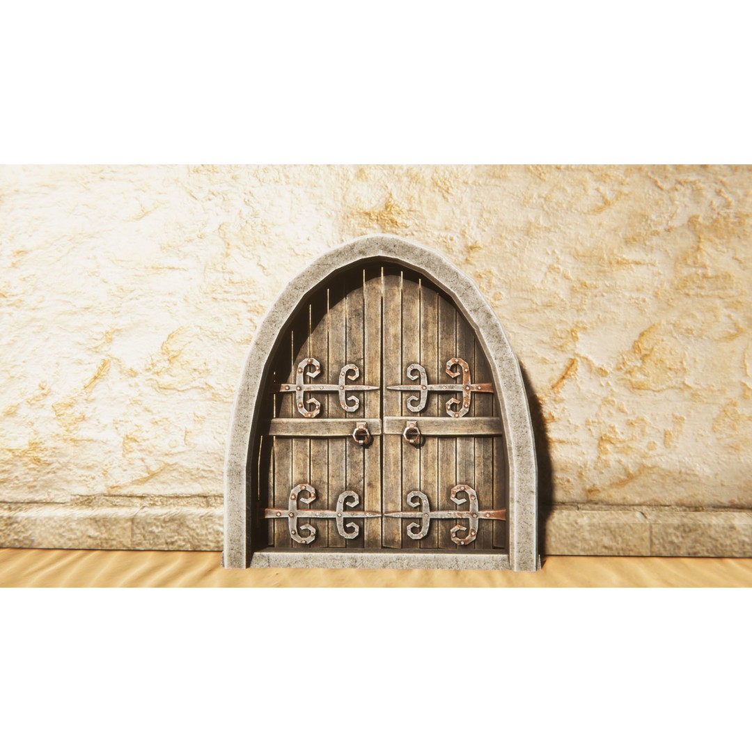 Medieval Props 3D Model – Low Poly Game Asset Collection, FBX - View 9