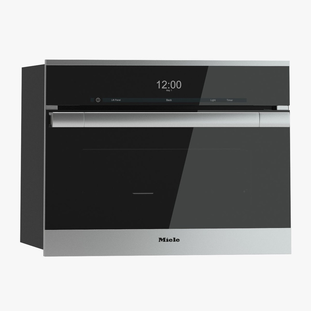 Miele Steam Oven 3D Model – Realistic Kitchen Appliance, FBX - View 5