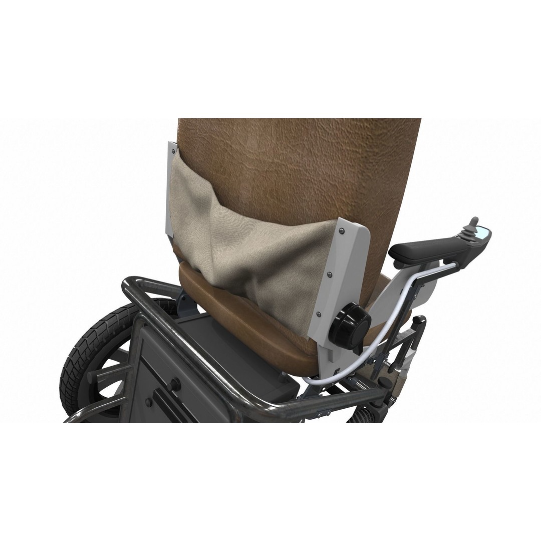 Electric Wheelchair 3D Model – High Poly PBR Asset, FBX, OBJ - View 13