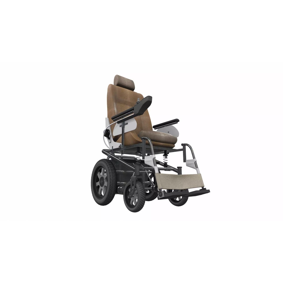 Electric Wheelchair 3D Model – High Poly PBR Asset, FBX, OBJ - View 2