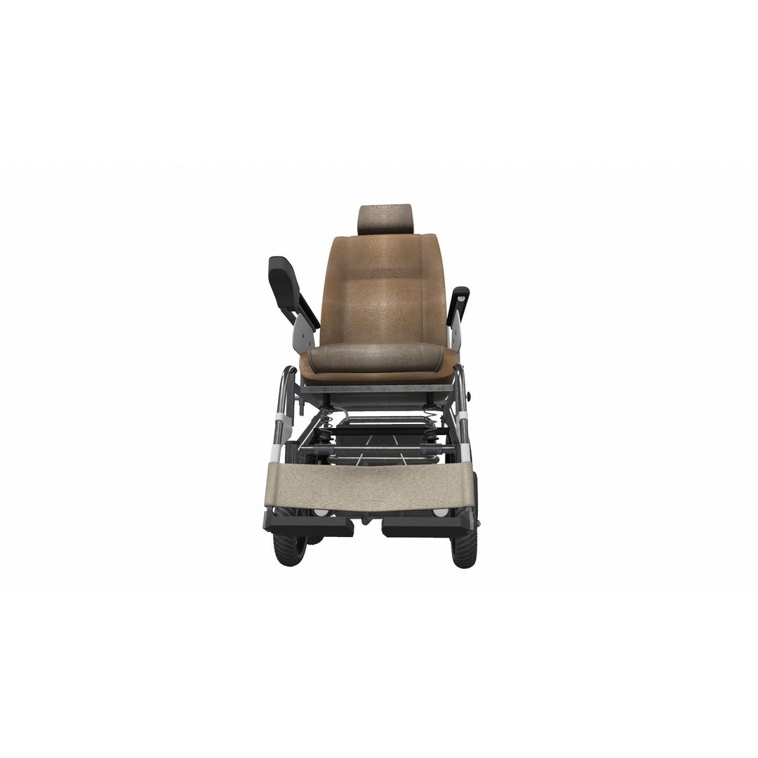 Electric Wheelchair 3D Model – High Poly PBR Asset, FBX, OBJ - View 3