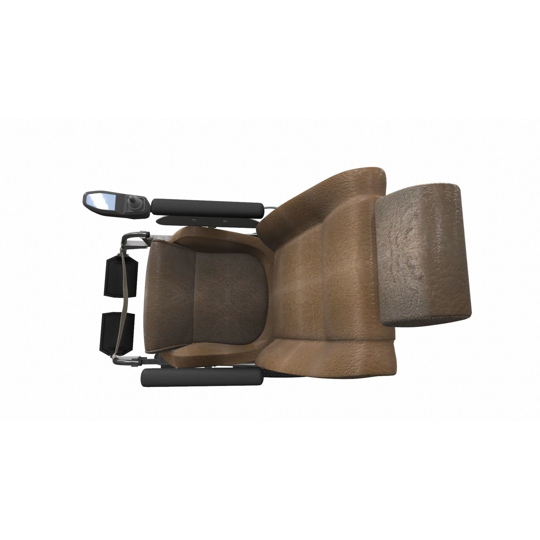 Electric Wheelchair 3D Model – High Poly PBR Asset, FBX, OBJ - View 6