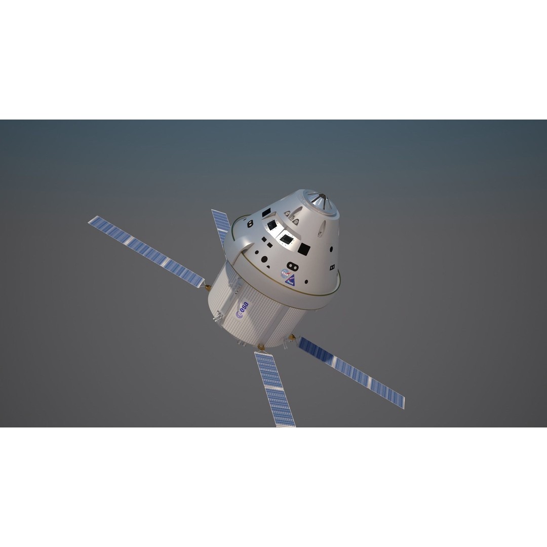 NASA Orion Spacecraft 3D Model – PBR Textured, Game-Ready Formats - View 12