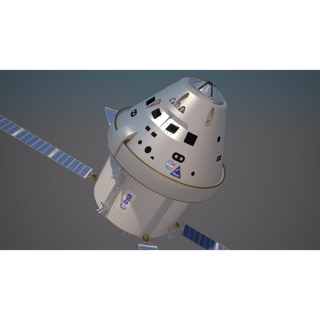 NASA Orion Spacecraft 3D Model – PBR Textured, Game-Ready Formats - View 15