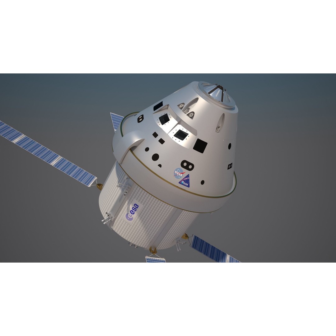 NASA Orion Spacecraft 3D Model – PBR Textured, Game-Ready Formats - View 16