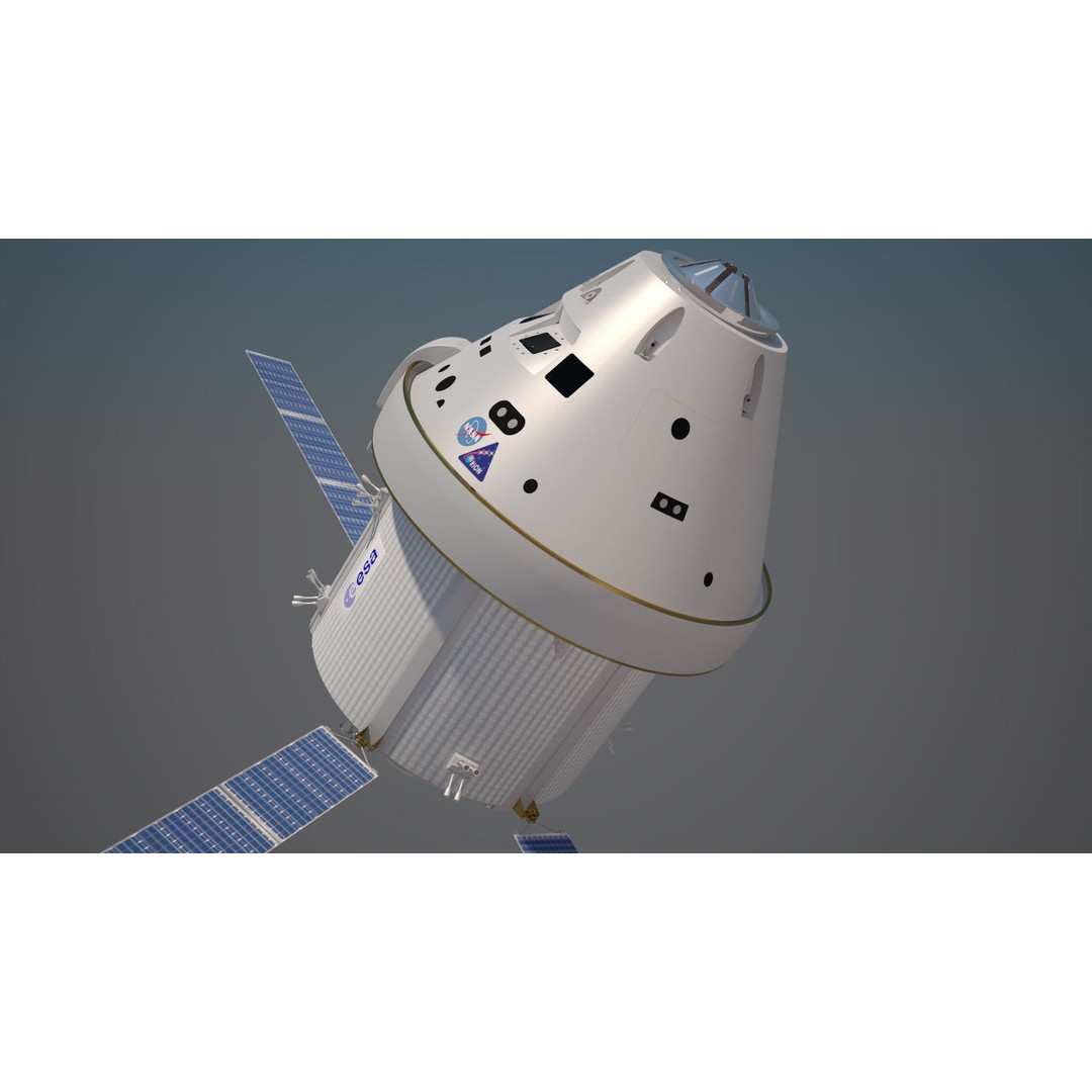 NASA Orion Spacecraft 3D Model – PBR Textured, Game-Ready Formats - View 17