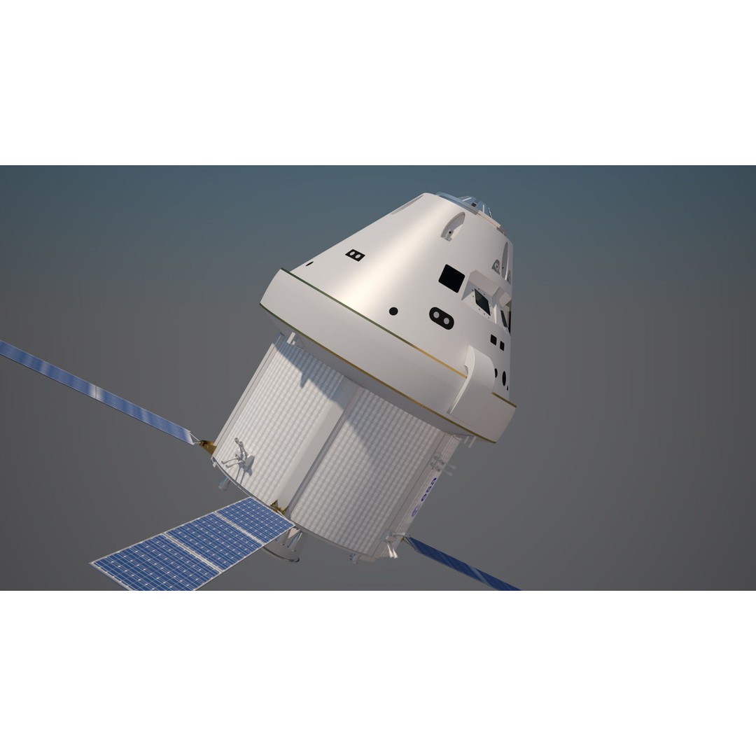 NASA Orion Spacecraft 3D Model – PBR Textured, Game-Ready Formats - View 21