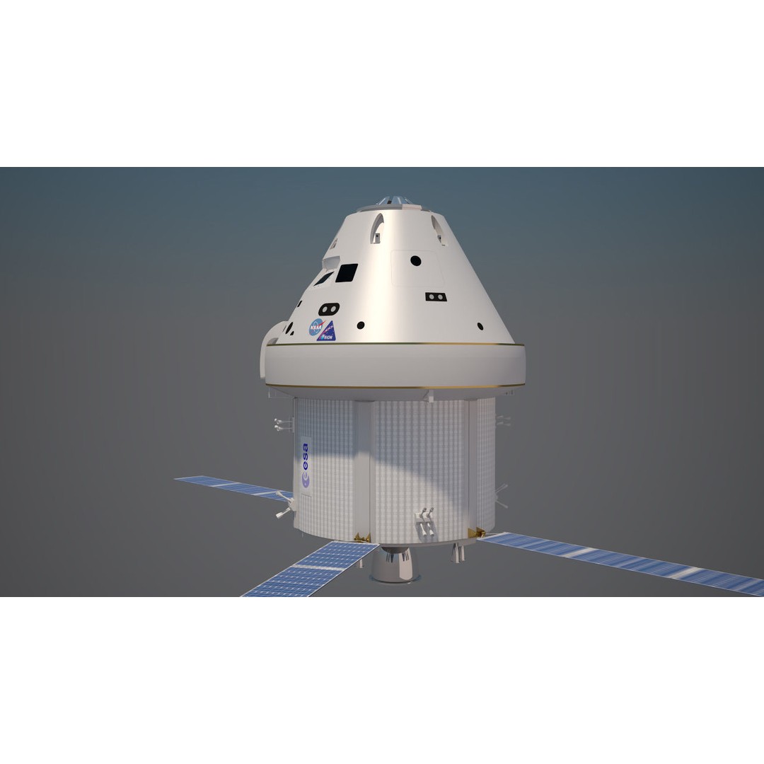 NASA Orion Spacecraft 3D Model – PBR Textured, Game-Ready Formats - View 22