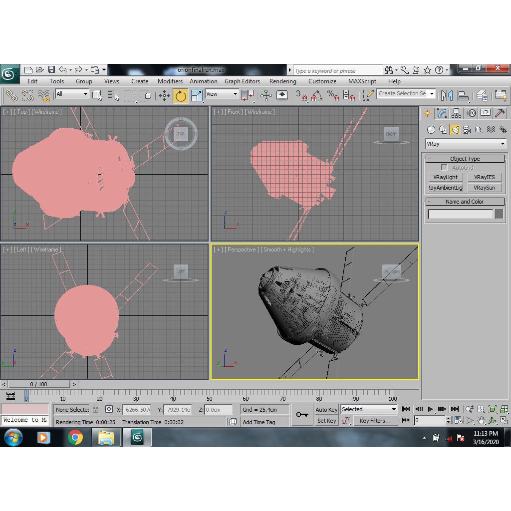 NASA Orion Spacecraft 3D Model – PBR Textured, Game-Ready Formats - View 23