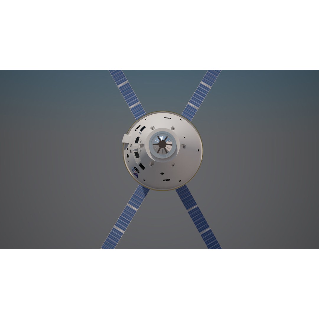 NASA Orion Spacecraft 3D Model – PBR Textured, Game-Ready Formats - View 3