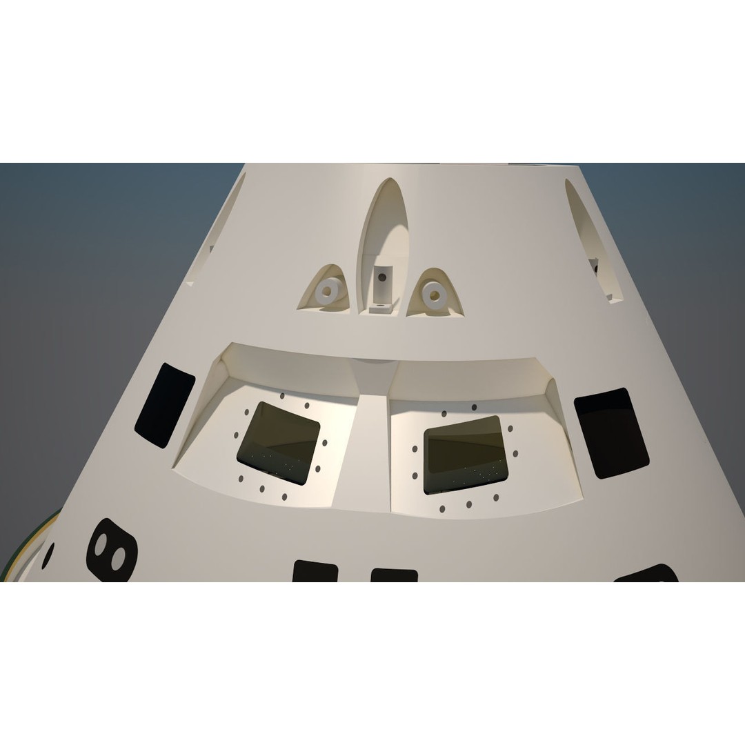 NASA Orion Spacecraft 3D Model – PBR Textured, Game-Ready Formats - View 5