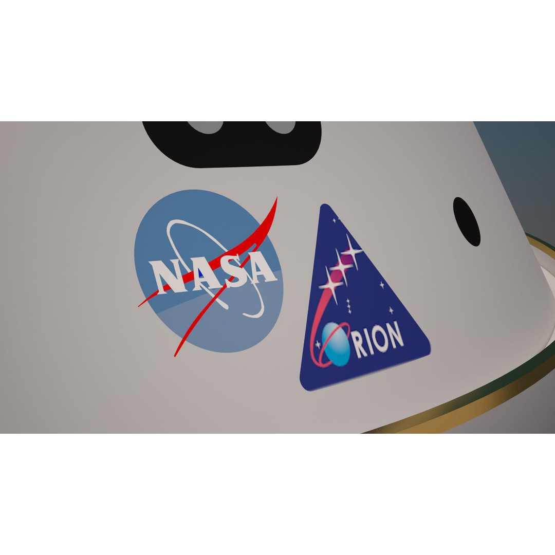 NASA Orion Spacecraft 3D Model – PBR Textured, Game-Ready Formats - View 6