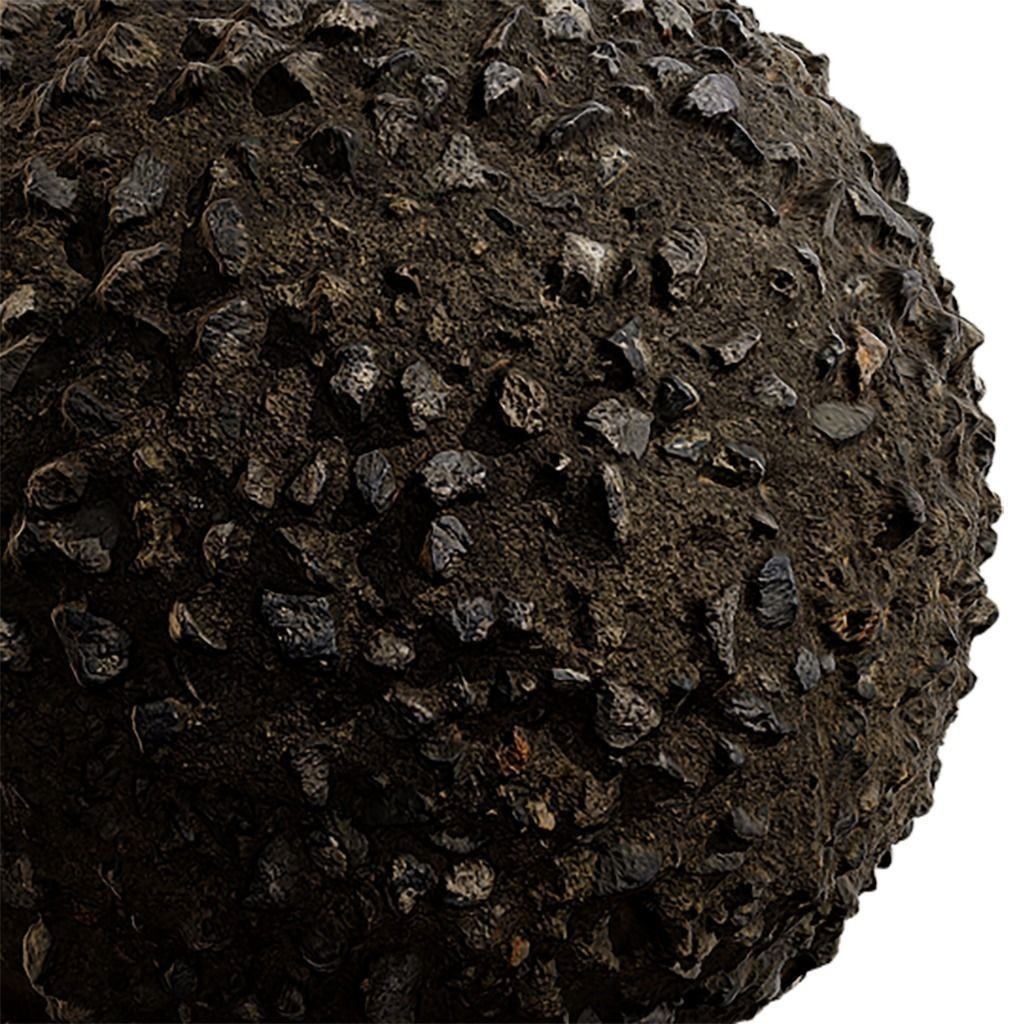 Concrete Seamless Texture 3D Model – 2K PBR Textures, EXR & JPG Formats - View 3