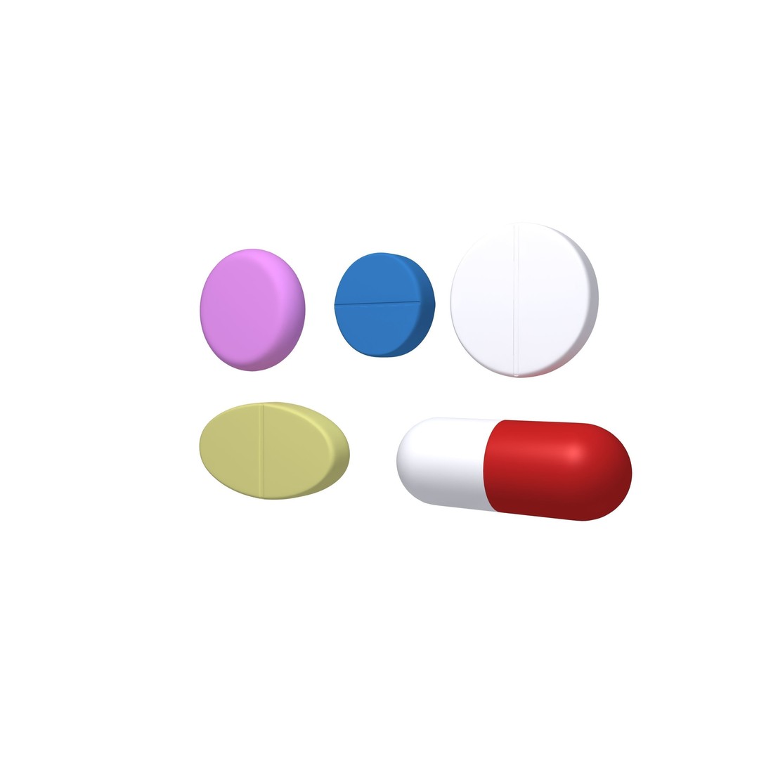 Pills Pack 3D Model – Detailed Medical Asset, PBR Textures, FBX - View 5