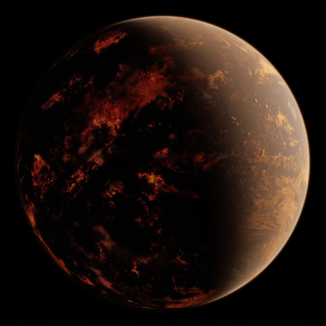 Planet Karbala 3D Model – Ultra-Realistic Celestial Asset, Blender - View 7