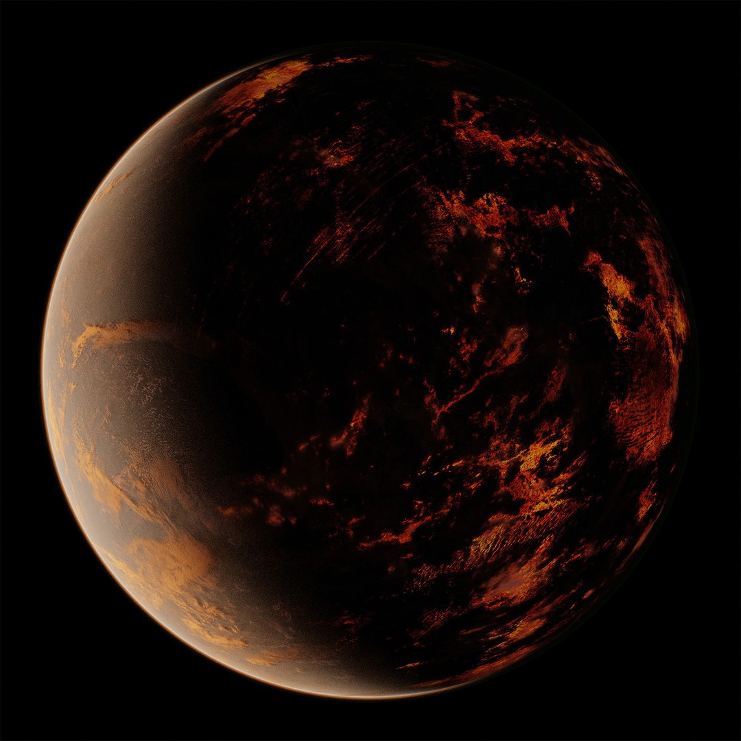 Planet Karbala 3D Model – Ultra-Realistic Celestial Asset, Blender - View 8