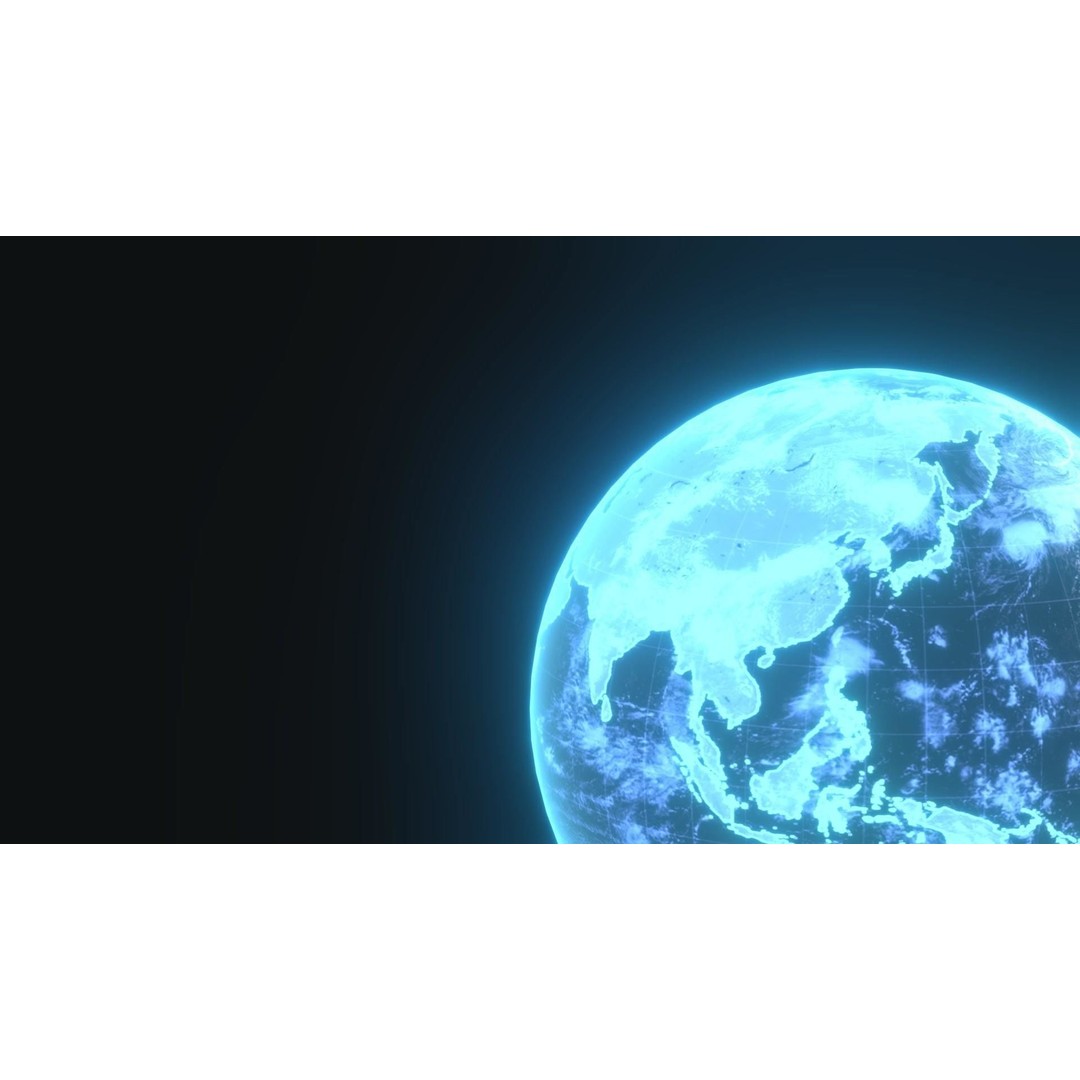 Planet Earth Hologram 3D Model – Low Poly Sci-Fi Asset, FBX, Blender - View 10