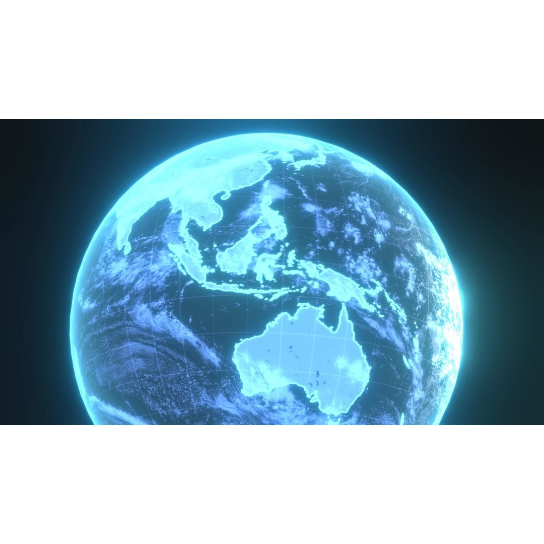 Planet Earth Hologram 3D Model – Low Poly Sci-Fi Asset, FBX, Blender - View 19