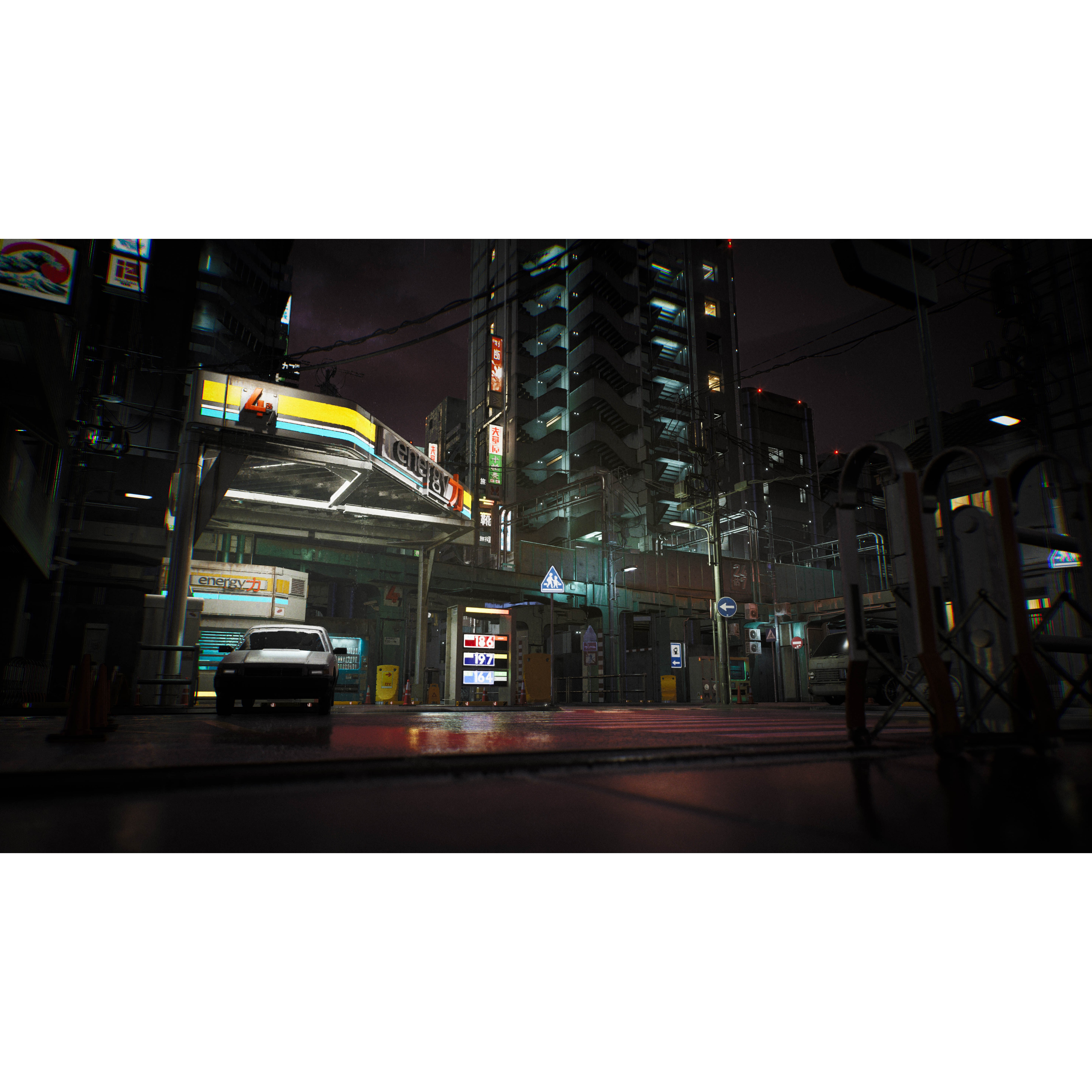 Tokyo Kitbash Set - Low-Poly Game-Ready 3D Model - View 10