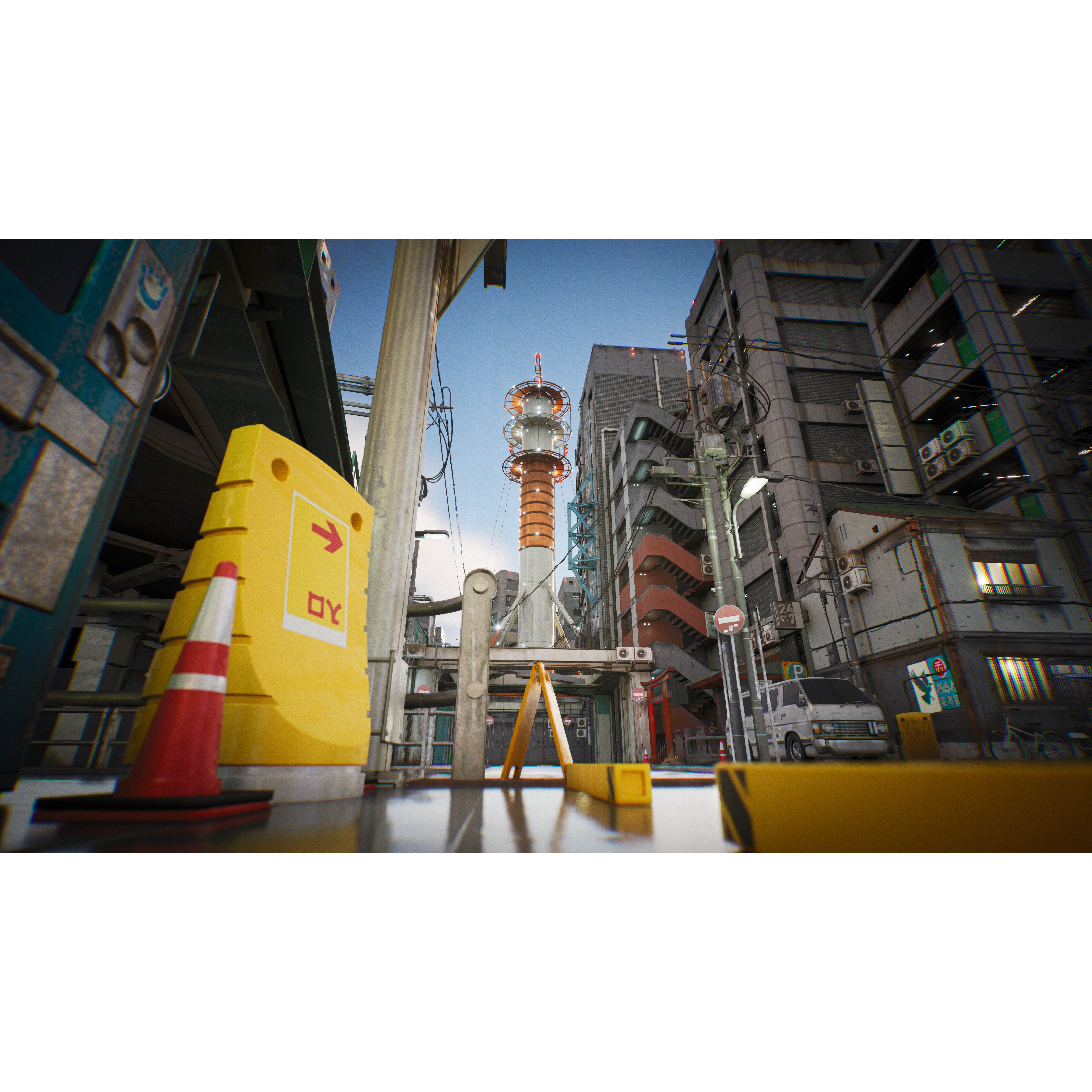 Tokyo Kitbash Set - Low-Poly Game-Ready 3D Model - View 16