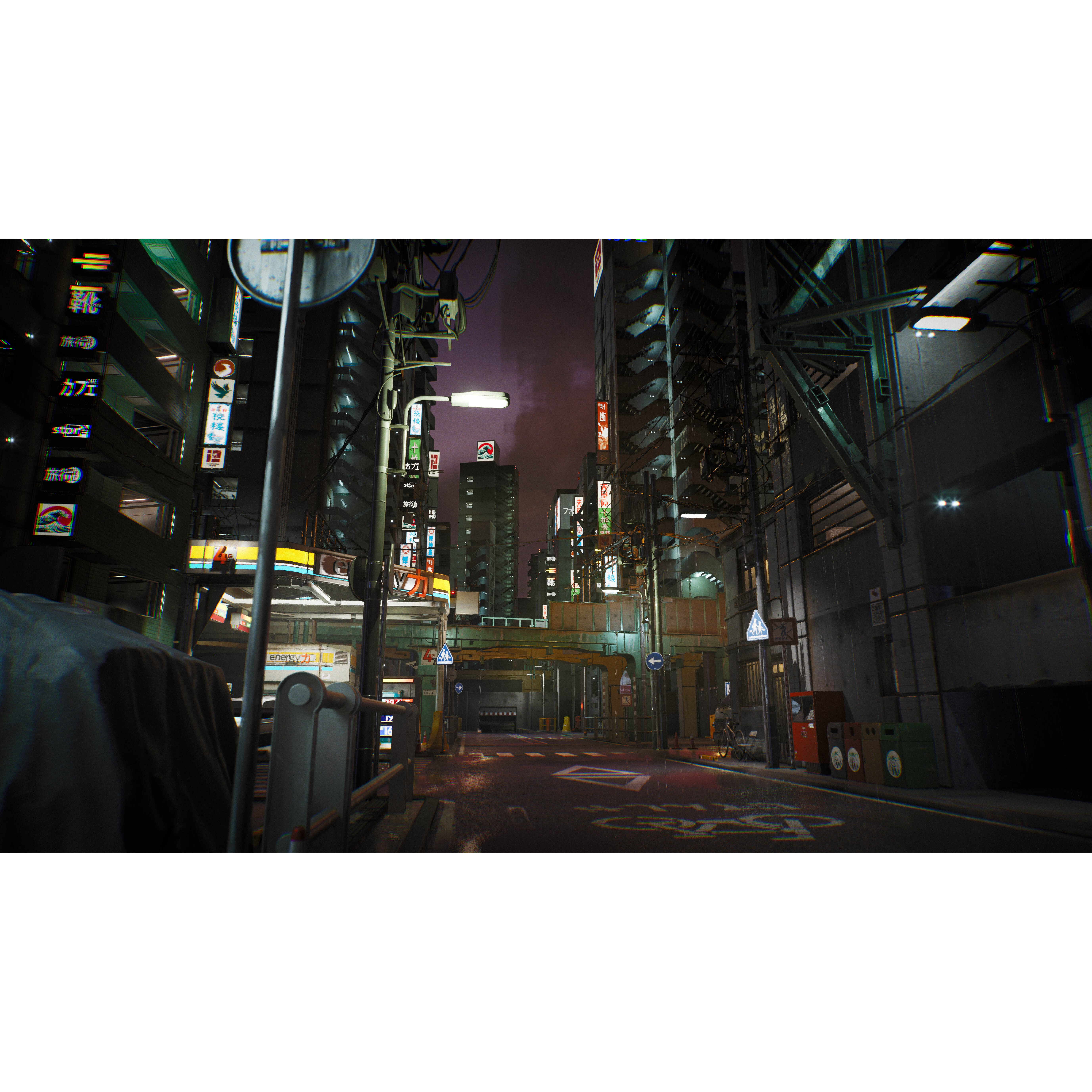 Tokyo Kitbash Set - Low-Poly Game-Ready 3D Model - View 7