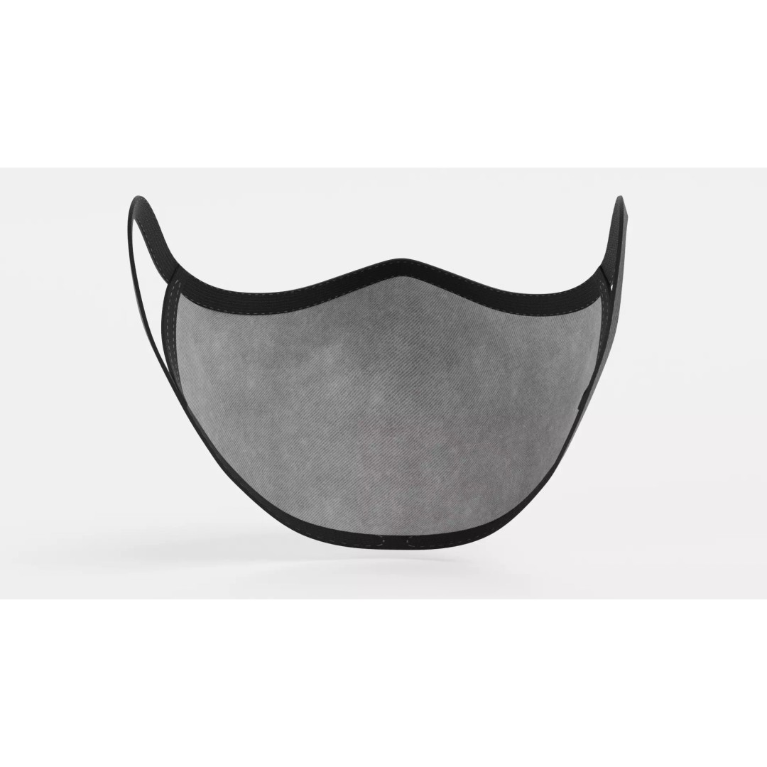 Realistic Face Mask V3 3D Model – Soft Fabric Medical Prop, Blender - View 6