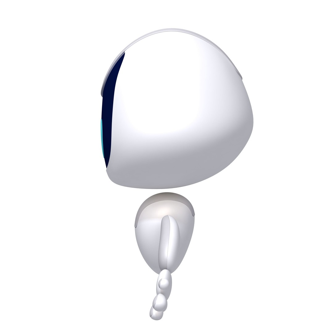 Robot Cartoon 3D Model – Cute Sci-Fi Character for 3D Printing, FBX, OBJ - View 5