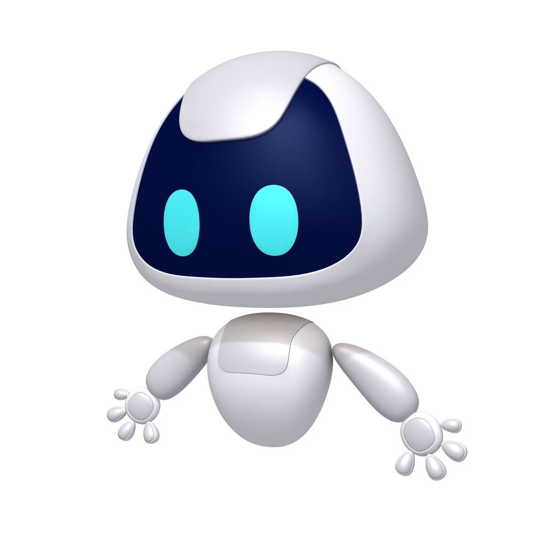 Robot Cartoon 3D Model – Cute Sci-Fi Character for 3D Printing, FBX, OBJ - View 6
