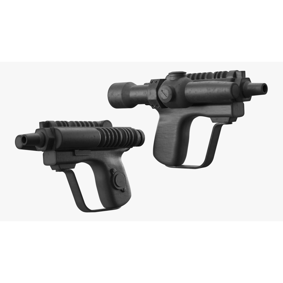 Star Wars Tactical Trooper 3D Model – Firing Pose with Blaster, FBX - View 11