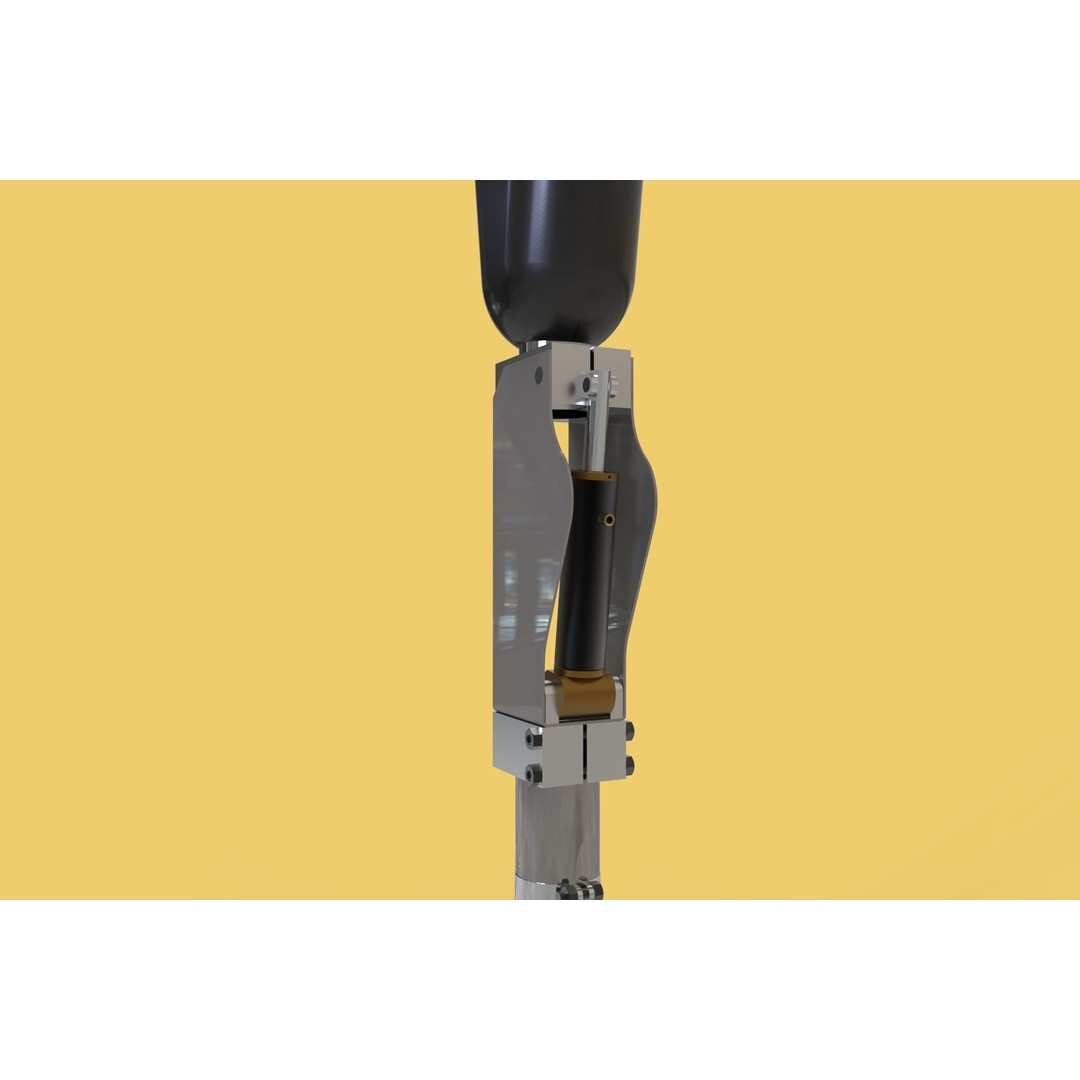 Artificial Pneumatic Prosthetic Leg 3D Model – PBR Medical Asset, Multiple Formats - View 13