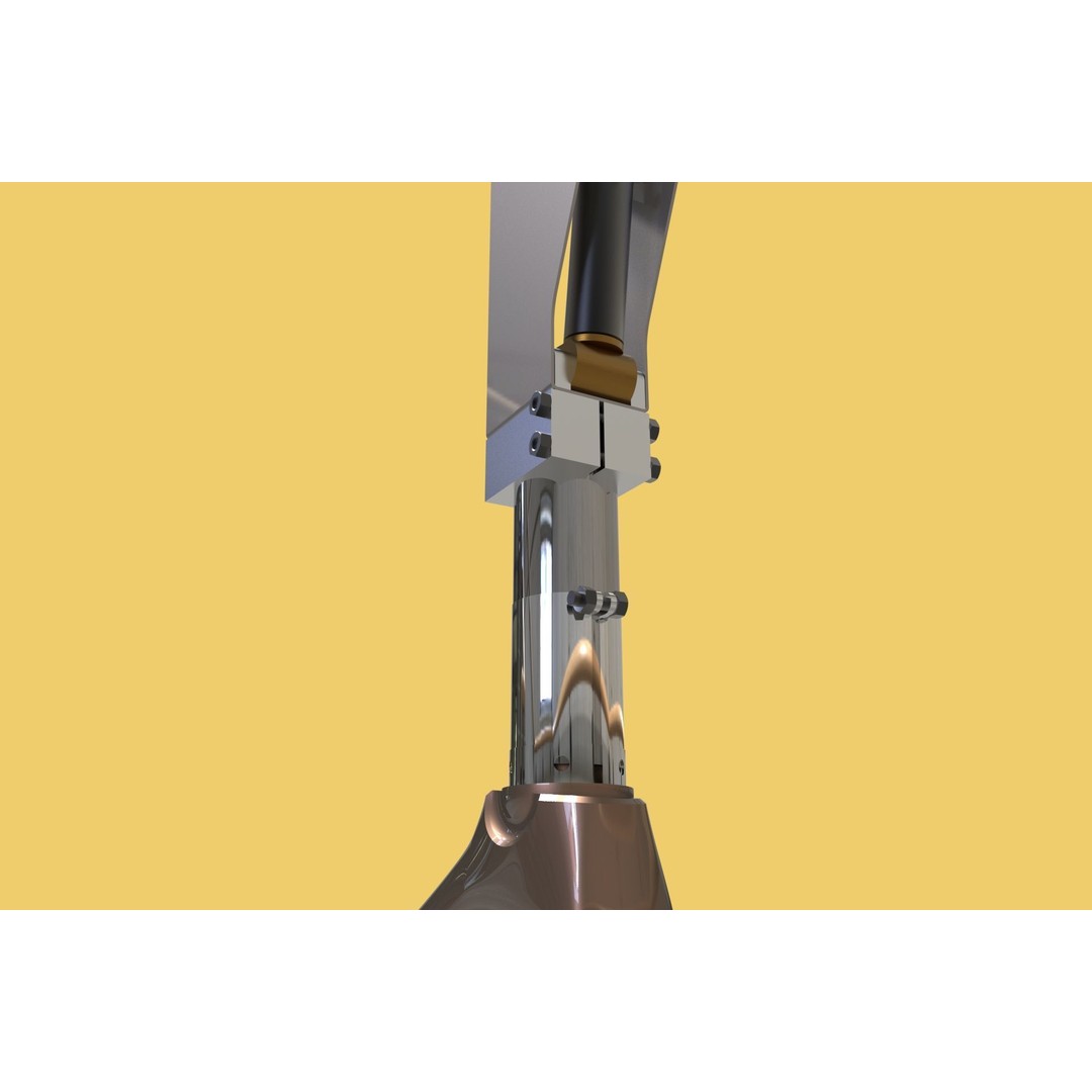 Artificial Pneumatic Prosthetic Leg 3D Model – PBR Medical Asset, Multiple Formats - View 4