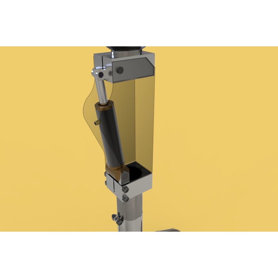 Artificial Pneumatic Prosthetic Leg 3D Model – PBR Medical Asset, Multiple Formats - View 5