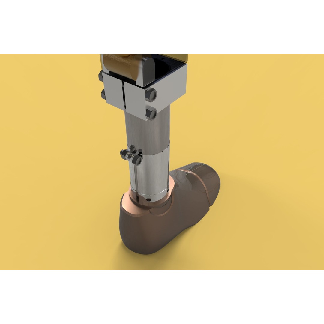 Artificial Pneumatic Prosthetic Leg 3D Model – PBR Medical Asset, Multiple Formats - View 6