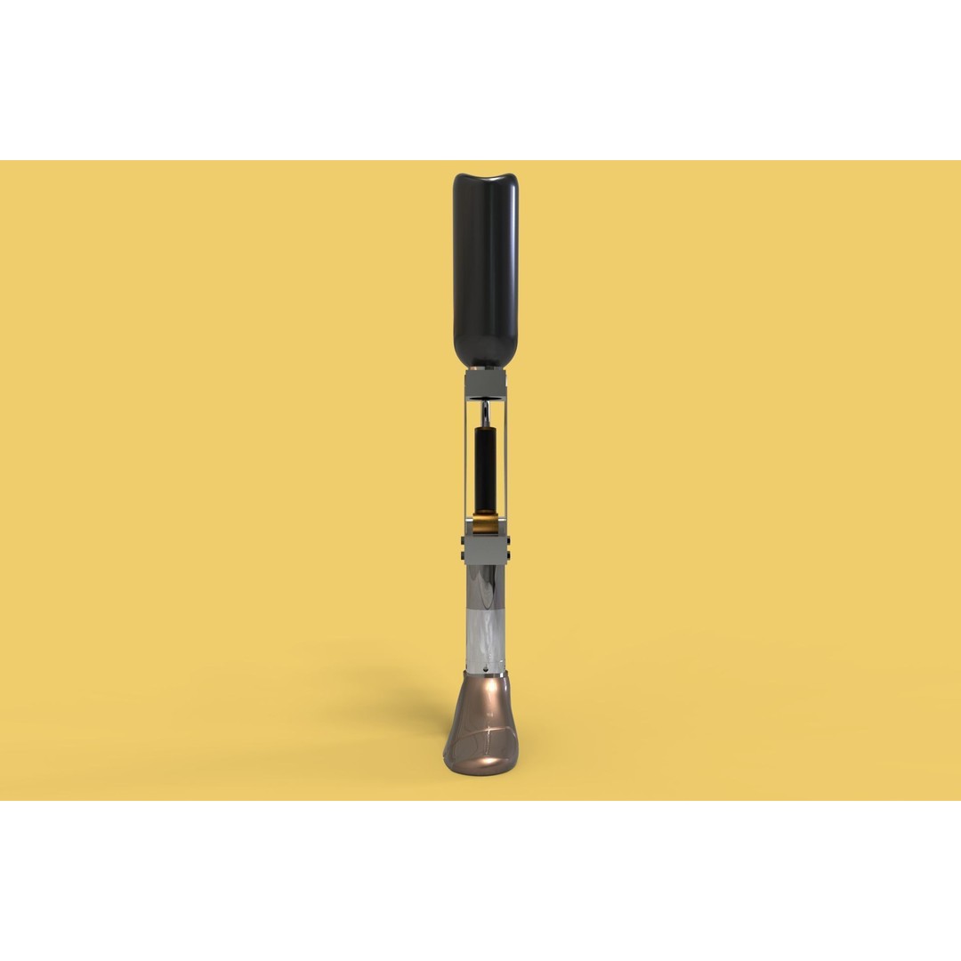 Artificial Pneumatic Prosthetic Leg 3D Model – PBR Medical Asset, Multiple Formats - View 7
