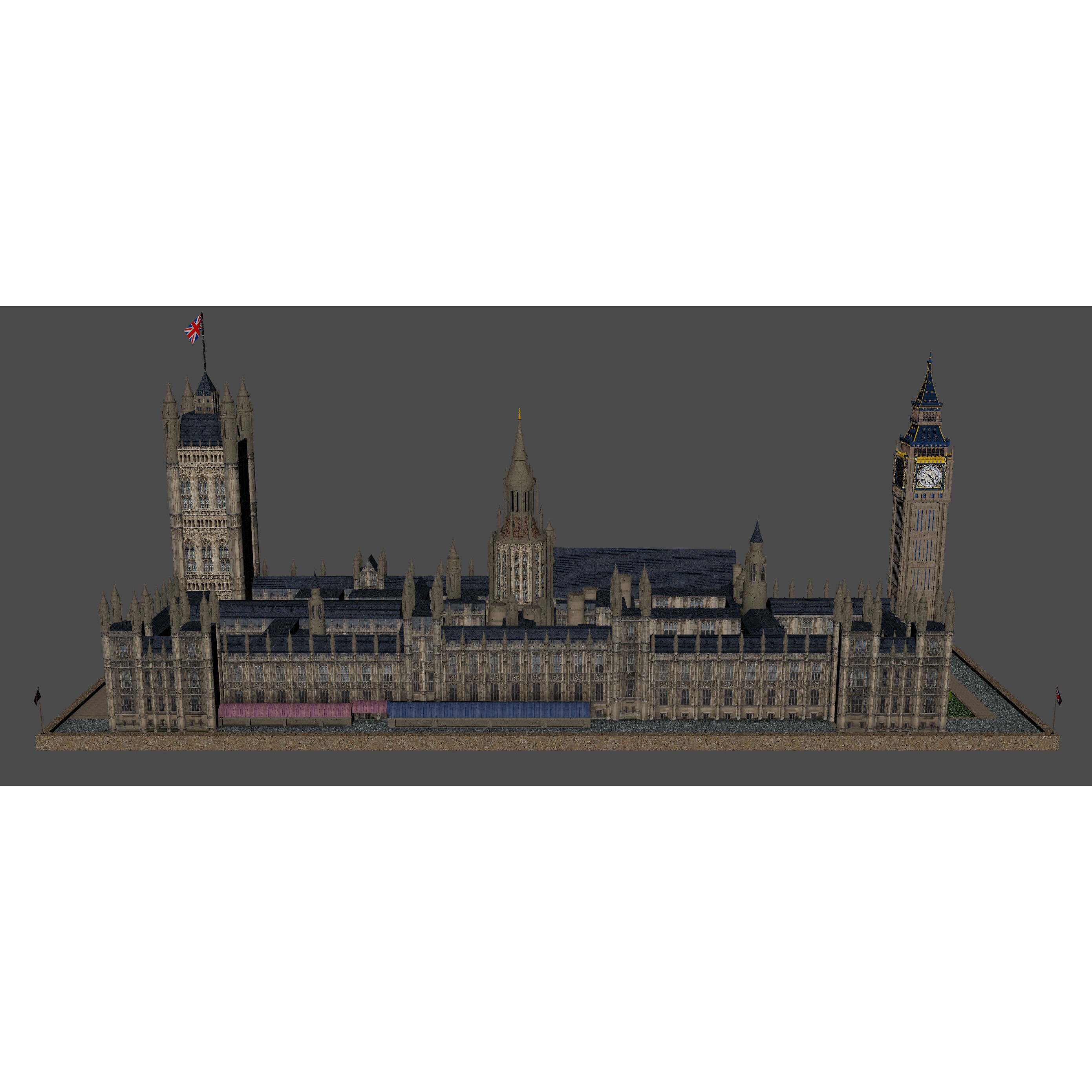 House of Parliaments - Game-Ready 3D Model - View 10