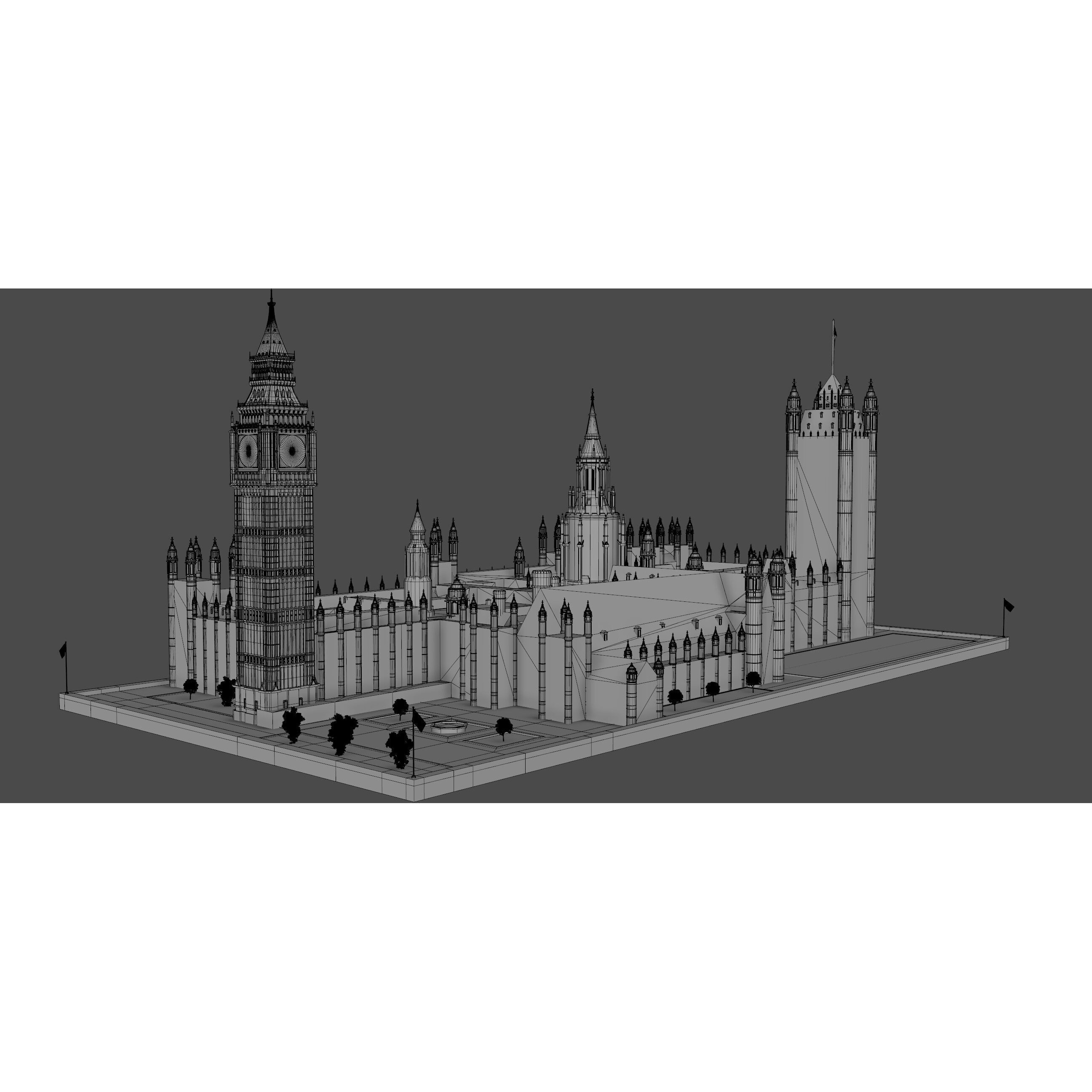 House of Parliaments - Game-Ready 3D Model - View 16