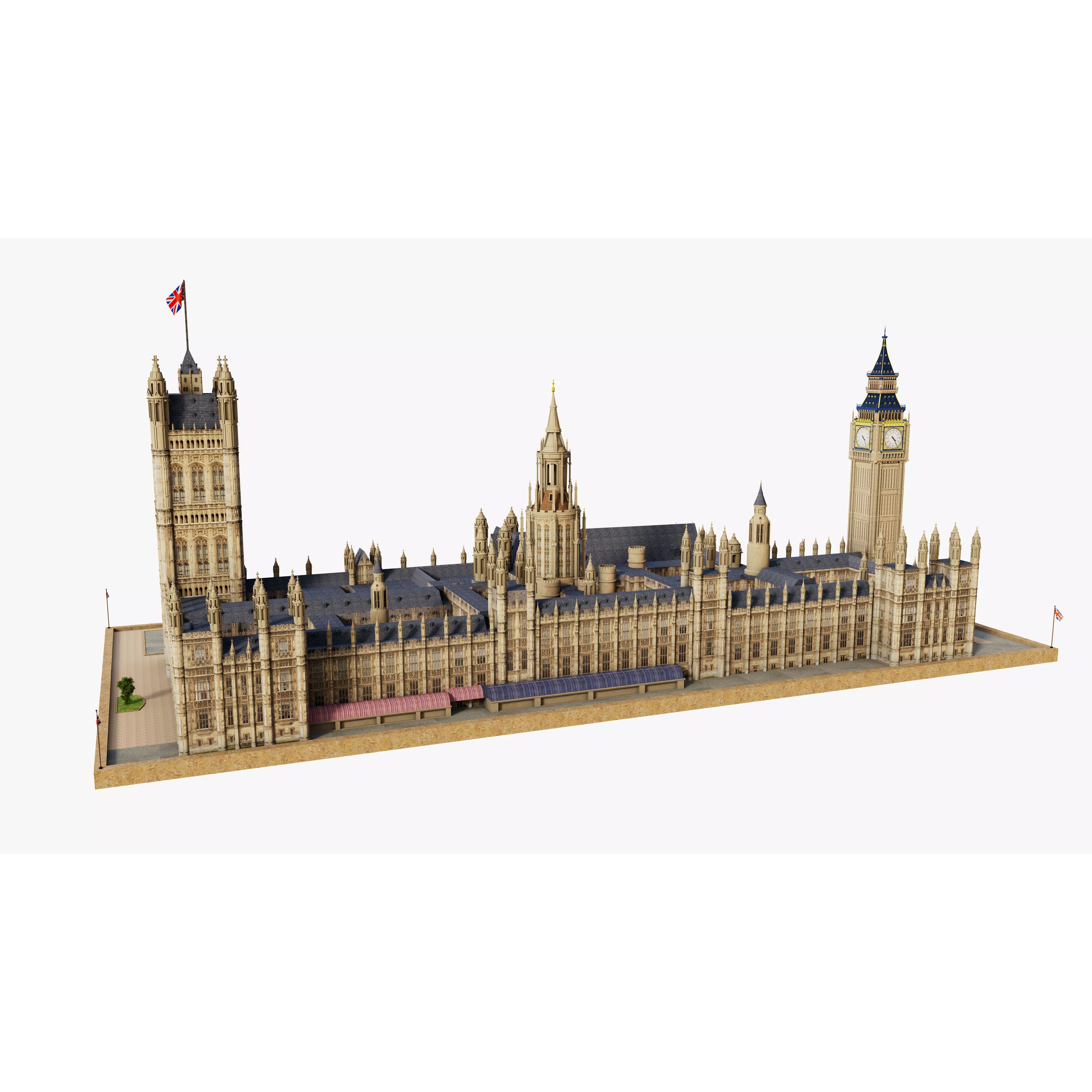 House of Parliaments - Game-Ready 3D Model - View 2